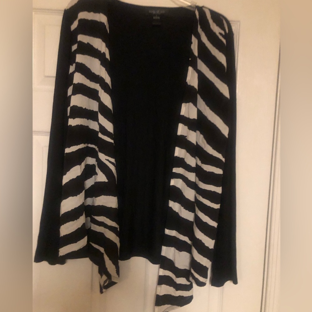 August Silk Open Cardigan L